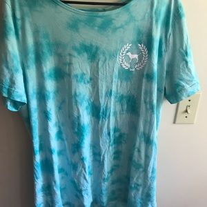 Short sleeve cutout back. Victoria’s Secret pink